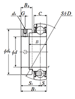 Bearing Insert w Eccentric Locking Collar, Narrow Inner Ring - Spherical O.D. - Dimensions