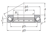Spherical Roller Thrust Bearings - Dimensions 