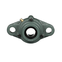 Two Bolt Rhombus Flanged Unit, Cast Housing, Adapter, Cast Dust Cover, Open End, UKFL Type