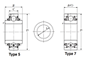 Farm Implement Round Bore Bearings - Cylindrical O.D. - Dimensions 