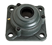 Four Bolt Square Flanged Unit, Cast Housing, Adapter, Cast Dust Cover, Open End, UKF Type