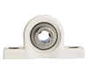 Pillow Block Unit, Thermoplastic Housing, Set Screw, One Closed/One Open Cover, SUCPPL Type
