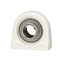 Tapped-Base Pillow Block Unit, Thermoplastic Housing, Set Screw, Two Open Covers, SUCTBL Type