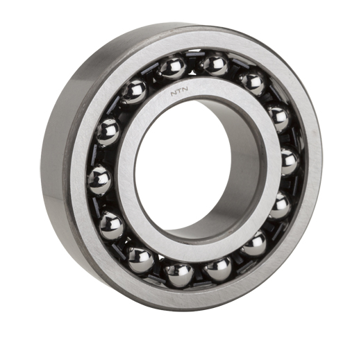 NTN 1207 12 Series Cylindrical Bore Self-Aligning Ball Bearing, 35 mm Dia Bore, 72 mm OD, 2 Rows, 17 mm W, 15900 N Load