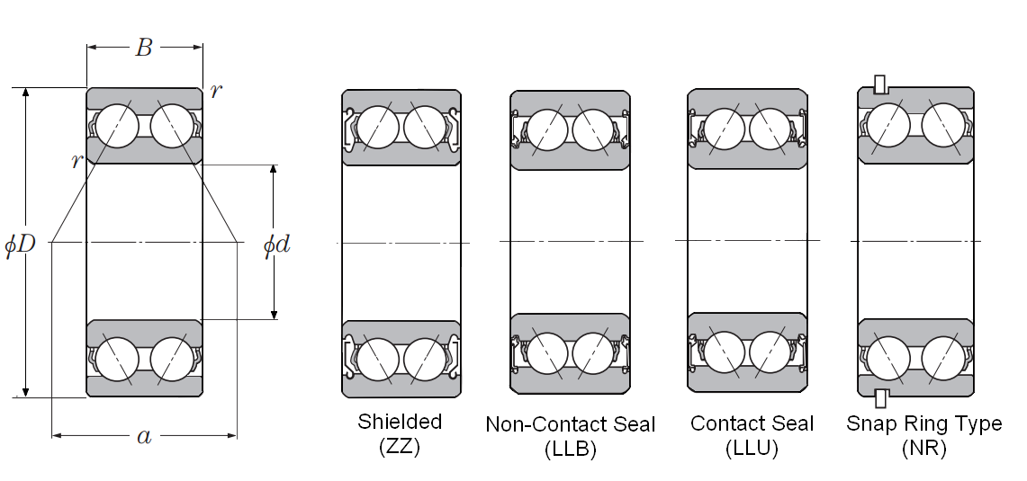 Angular 2024 contact bearing