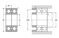Double Row Radial Ball Bearing - Open Type - Dimensions