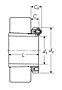 Adapter, Sleeve with Lockplate - Dimensions