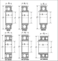 Single Row Radial Ball Bearings - 8000, 87000, 88000, WC8000, WC8800 Series - Dimensions 